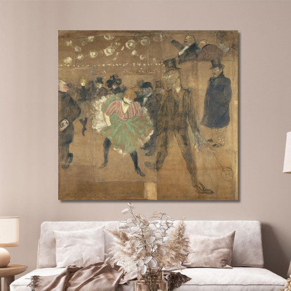 Pannelli Per Il Baraccone Di La Goulue Alla Foire Du Trône A Parigi Henri de Toulouse-Lautrec htl80 quadro stampato su tela