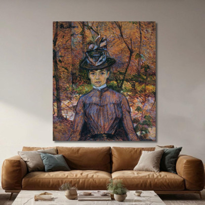 Ritratto Di Suzanne Valadon Henri de Toulouse-Lautrec htl84 quadro stampato su tela
