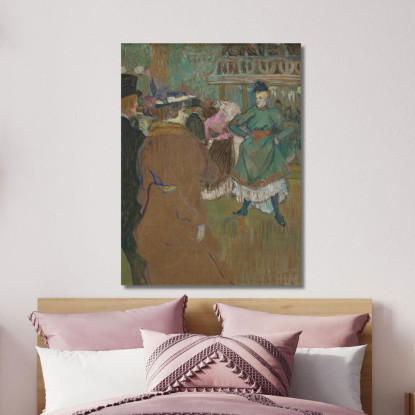 Quadriglia Al Moulin Rouge Henri de Toulouse-Lautrec htl87 quadro stampato su tela