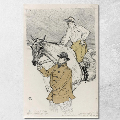 Il Fantino Che Va Alla Partenza Henri de Toulouse-Lautrec htl97 quadro stampato su tela