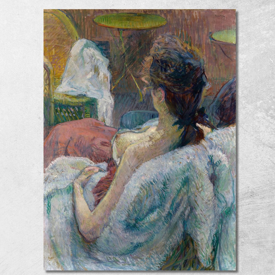 La Modella A Riposo Henri de Toulouse-Lautrec htl101 quadro stampato su tela La Modella A Riposo Henri de Toulouse-Lautrec htl101 quadro stampato su tela