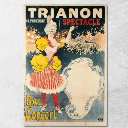 Trianon 80 Bd Rochechouart Spettacolo Ballo Concerto Henri Georges Meunier hgm20 quadro stampato su tela