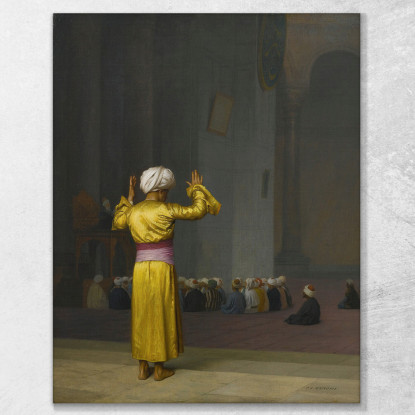 Preghiera Nella Moschea Jean-Léon Gérôme jlg107 quadro stampato su tela