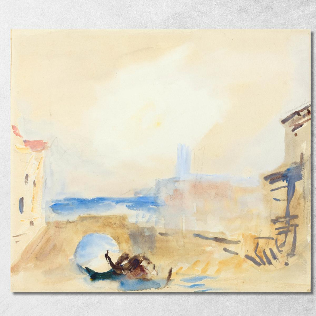 Una Gondola Che Passa Sotto Un Ponte A Venezia Hercules Brabazon Brabazon hbb4 quadro stampato su tela Una Gondola Che Passa Sotto Un Ponte A Venezia Hercules Brabazon Brabazon hbb4 quadro stampato su tela