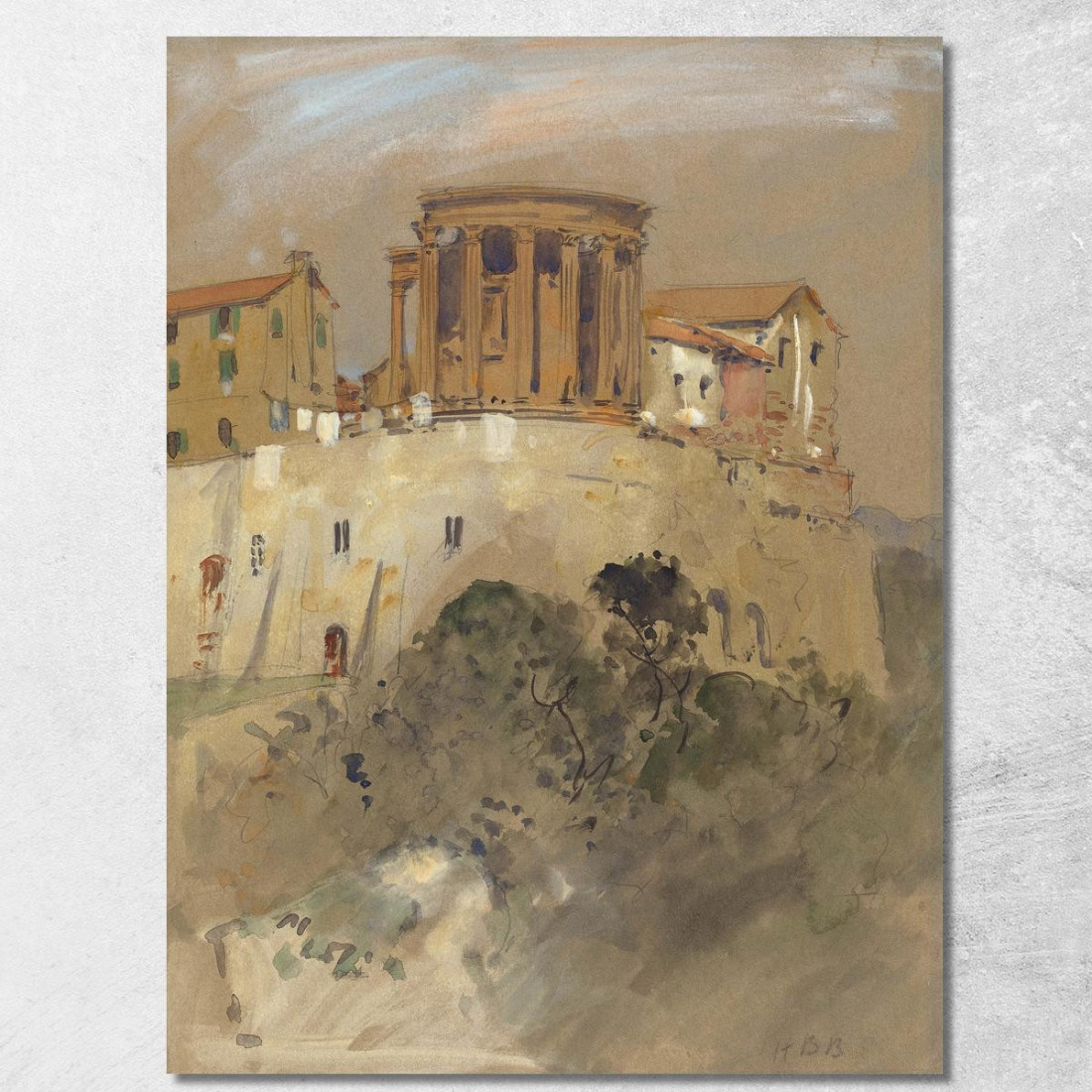 Tempio Di Vesta A Tivoli Hercules Brabazon Brabazon hbb61 quadro stampato su tela Tempio Di Vesta A Tivoli Hercules Brabazon Brabazon hbb61 quadro stampato su tela