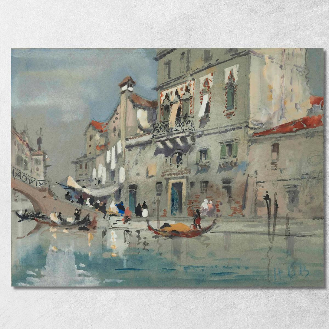 La Casa Di Tintoretto Venezia Hercules Brabazon Brabazon hbb64 quadro stampato su tela La Casa Di Tintoretto Venezia Hercules Brabazon Brabazon hbb64 quadro stampato su tela
