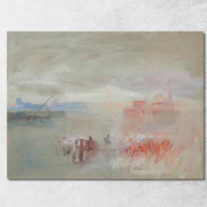 Venezia Omaggio A Turner Hercules Brabazon Brabazon hbb74 quadro stampato su tela