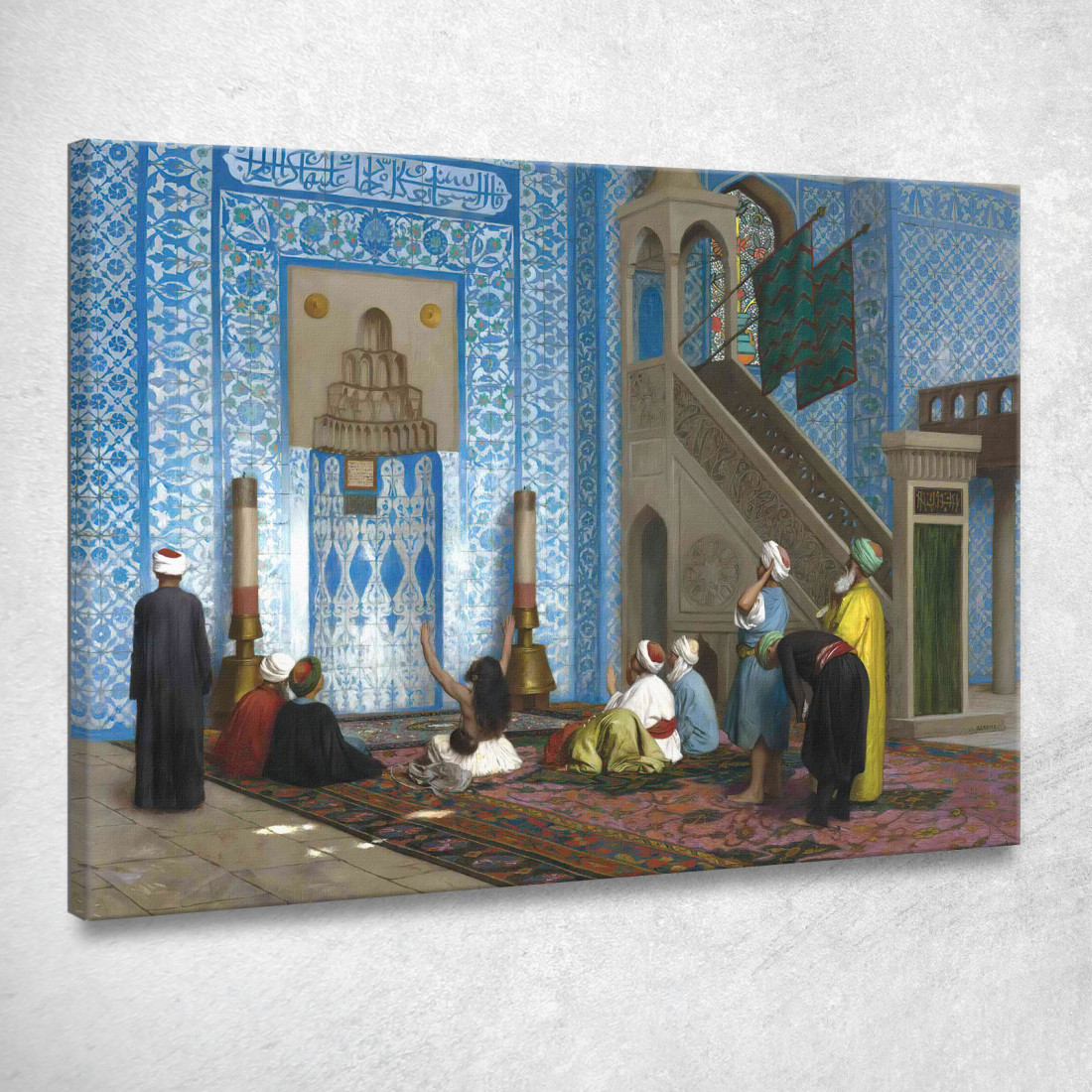 Moschea Rüstem Pascià Istanbul Jean-Léon Gérôme jlg117 quadro stampato su tela Moschea Rüstem Pascià Istanbul Jean-Léon Gérôme jlg117 quadro stampato su tela