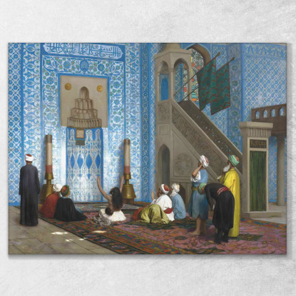 Moschea Rüstem Pascià Istanbul Jean-Léon Gérôme jlg117 quadro stampato su tela
