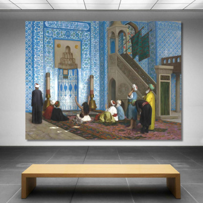 Moschea Rüstem Pascià Istanbul Jean-Léon Gérôme jlg117 quadro stampato su tela
