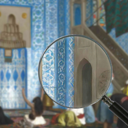 Moschea Rüstem Pascià Istanbul Jean-Léon Gérôme jlg117 quadro stampato su tela