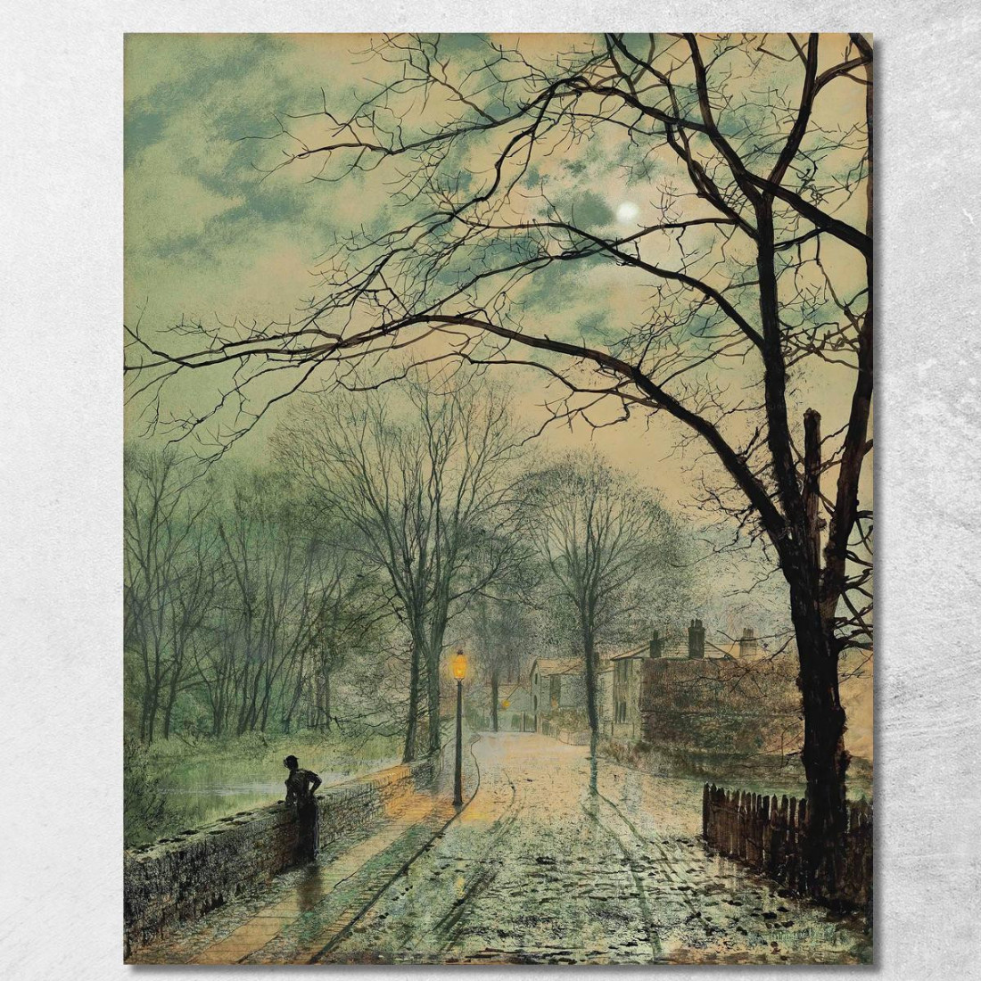 Una Passeggiata Al Chiaro Di Luna A Bonchurch Isola Di Wight John Atkinson Grimshaw jag9 quadro stampato su tela Una Passeggiata Al Chiaro Di Luna A Bonchurch Isola Di Wight John Atkinson Grimshaw jag9 quadro stampato su tela