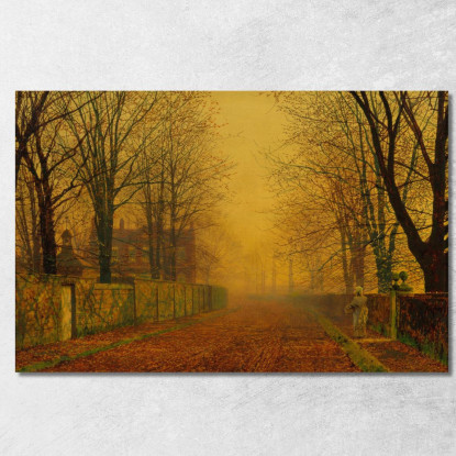 Bagliore Della Sera John Atkinson Grimshaw jag27 quadro stampato su tela