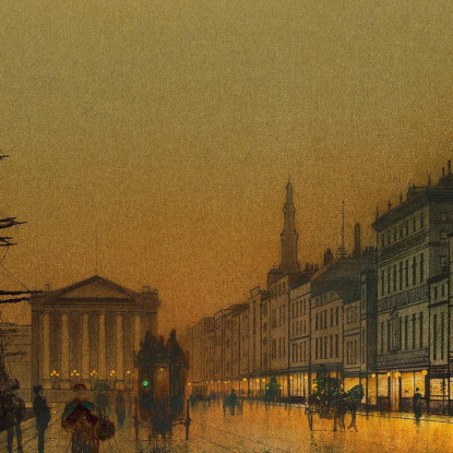 Il Porto Di Greenock Di Notte John Atkinson Grimshaw jag32 quadro stampato su tela