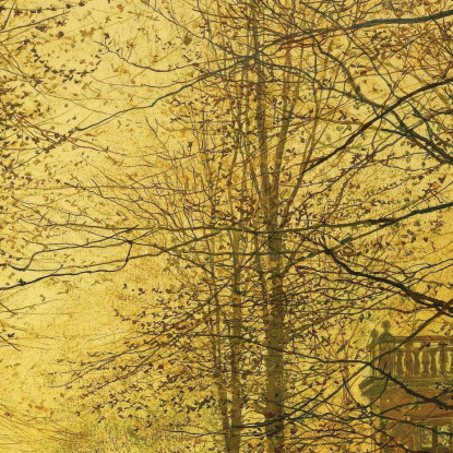 Nel Bagliore Dorato Dell'Autunno John Atkinson Grimshaw jag34 quadro stampato su tela