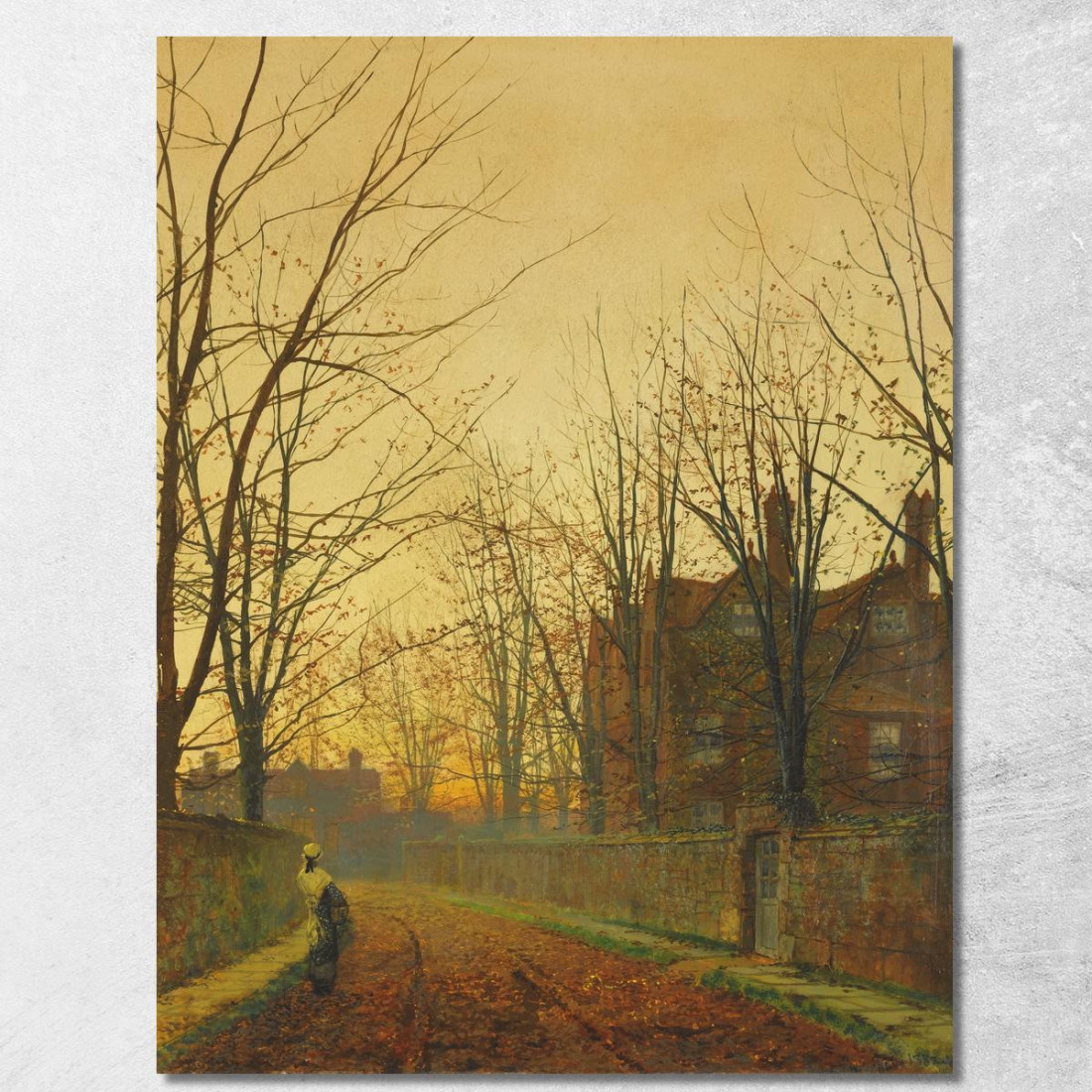 Fine Ottobre John Atkinson Grimshaw jag38 quadro stampato su tela Fine Ottobre John Atkinson Grimshaw jag38 quadro stampato su tela