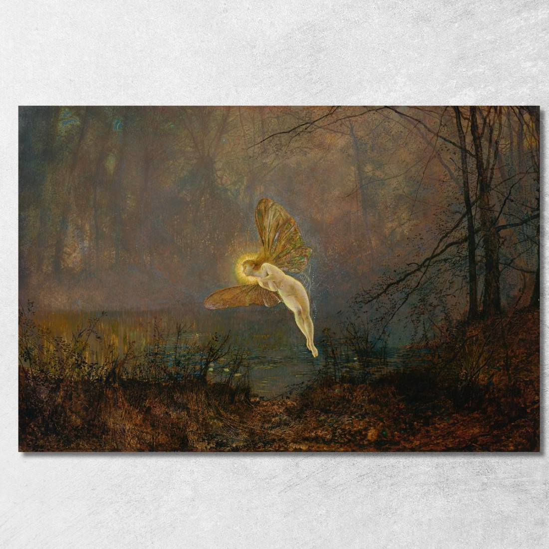 Notte Di Mezza Estate O Iris John Atkinson Grimshaw jag43 quadro stampato su tela Notte Di Mezza Estate O Iris John Atkinson Grimshaw jag43 quadro stampato su tela