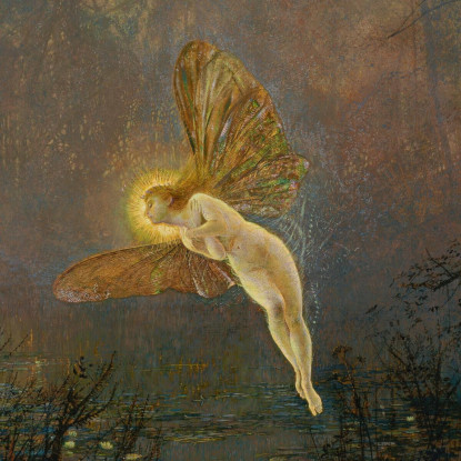 Notte Di Mezza Estate O Iris John Atkinson Grimshaw jag43 quadro stampato su tela