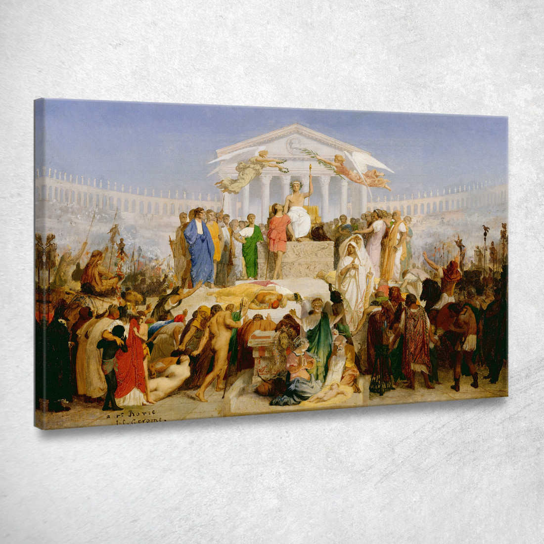 L'Età Di Augusto La Nascita Di Cristo Jean-Léon Gérôme jlg123 quadro stampato su tela L'Età Di Augusto La Nascita Di Cristo Jean-Léon Gérôme jlg123 quadro stampato su tela