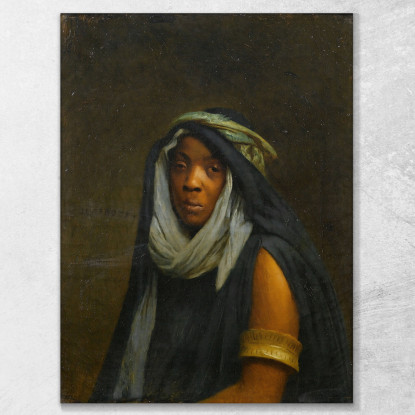 La Serva Nera Jean-Léon Gérôme jlg125 quadro stampato su tela
