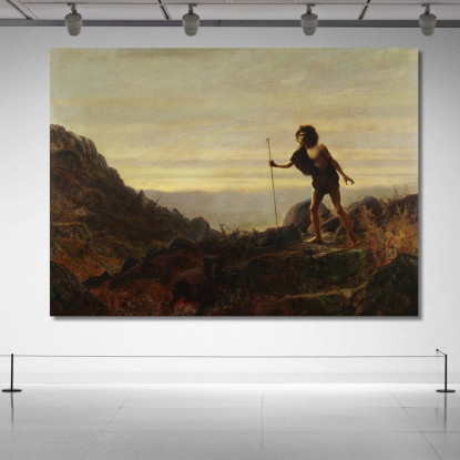 La Parabola Della Pecora Smarrita John Atkinson Grimshaw jag71 quadro stampato su tela