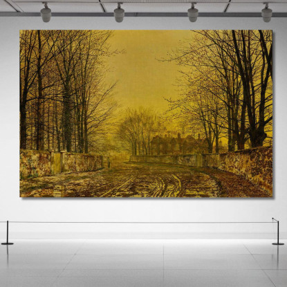 L'Autostrada Della Regina John Atkinson Grimshaw jag72 quadro stampato su tela