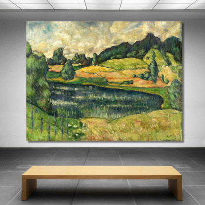 Paesaggio Estone Konrad Mägi kmg6 quadro stampato su tela