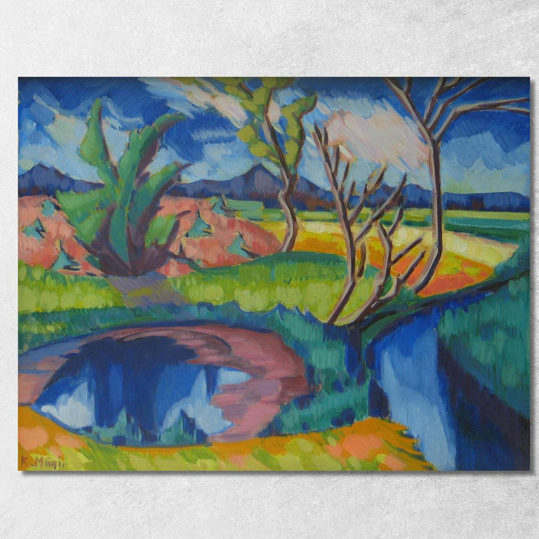 Paesaggio 2 Konrad Mägi kmg9 quadro stampato su tela Paesaggio 2 Konrad Mägi kmg9 quadro stampato su tela