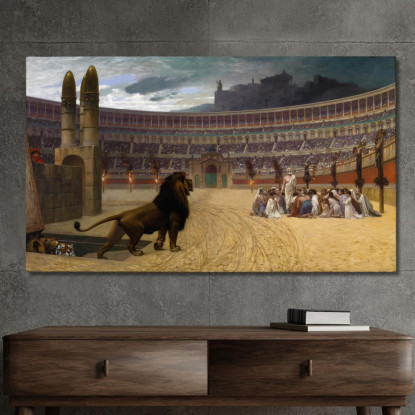 L'Ultima Preghiera Dei Martiri Cristiani Jean-Léon Gérôme jlg129 quadro stampato su tela
