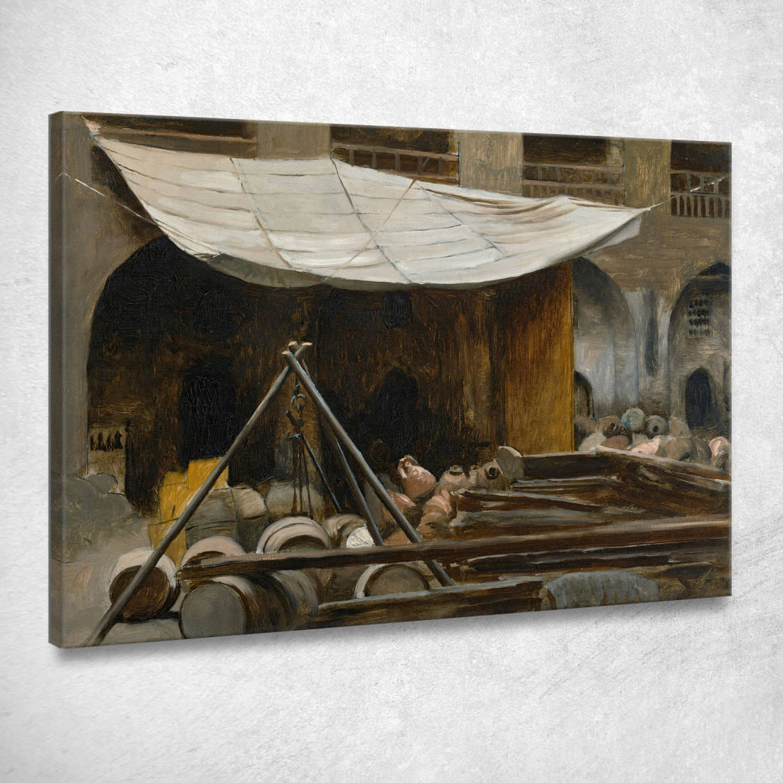La Cittadella Acri Jean-Léon Gérôme jlg130 quadro stampato su tela La Cittadella Acri Jean-Léon Gérôme jlg130 quadro stampato su tela