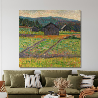 Paesaggio Norvegese 2 Konrad Mägi kmg19 quadro stampato su tela