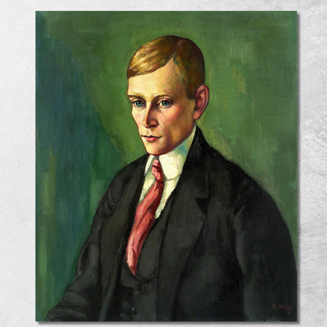 Ritratto Di Un Uomo Konrad Mägi kmg24 quadro stampato su tela Ritratto Di Un Uomo Konrad Mägi kmg24 quadro stampato su tela