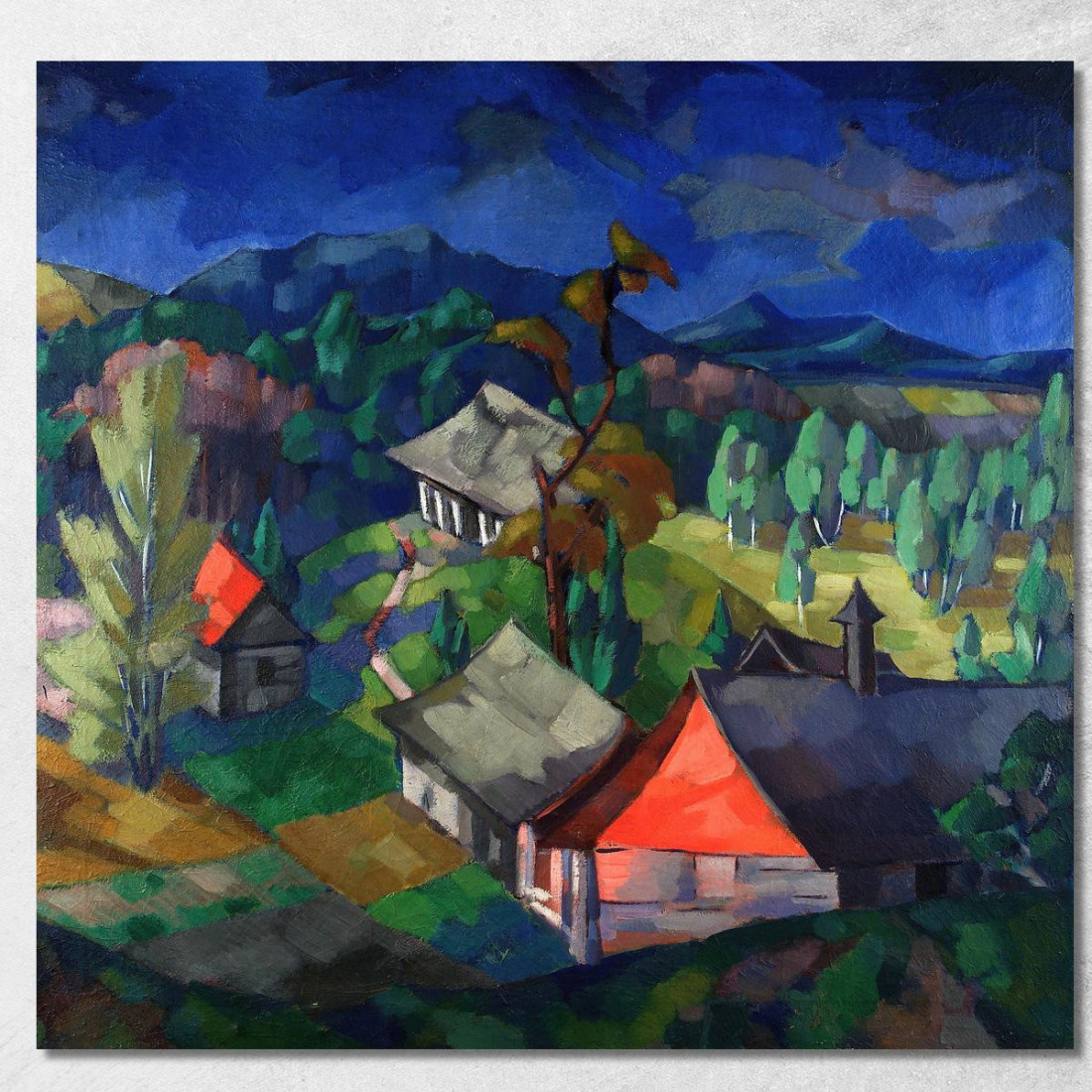 Paesaggio Di Saadjärv Konrad Mägi kmg26 quadro stampato su tela Paesaggio Di Saadjärv Konrad Mägi kmg26 quadro stampato su tela