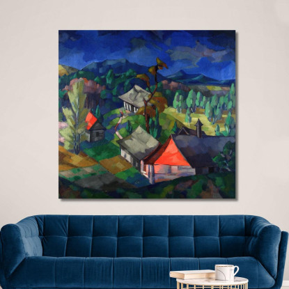 Paesaggio Di Saadjärv Konrad Mägi kmg26 quadro stampato su tela