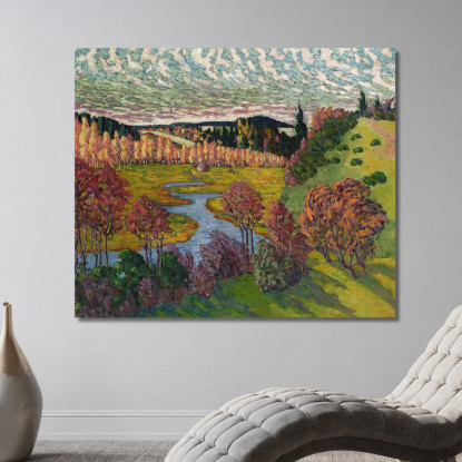 Paesaggio Autunnale 2 Konrad Mägi kmg27 quadro stampato su tela
