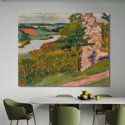 Paesaggio Autunnale Konrad Mägi kmg29 quadro stampato su tela
