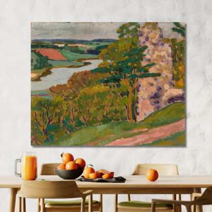 Paesaggio Autunnale Konrad Mägi kmg29 quadro stampato su tela