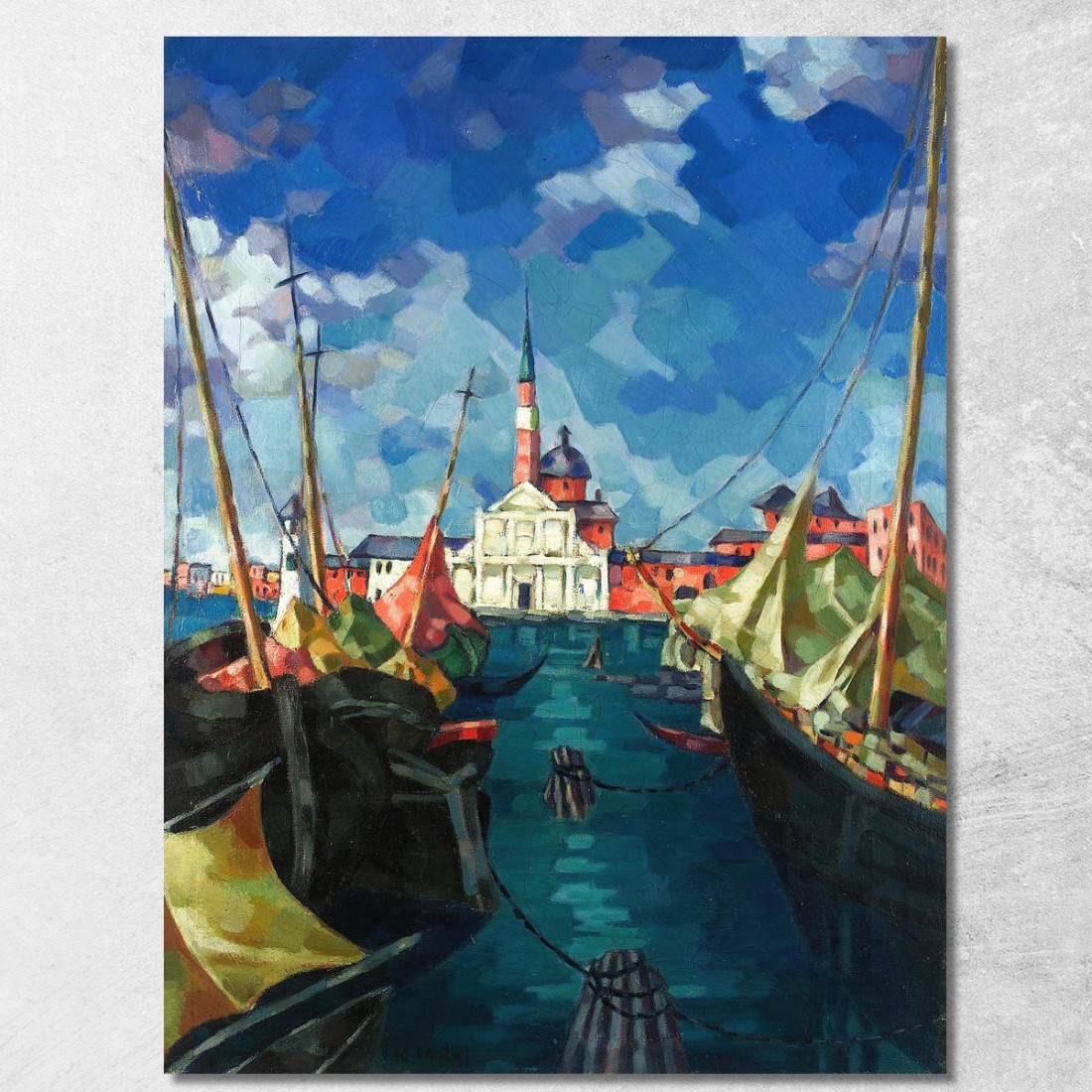 Venezia Konrad Mägi kmg31 quadro stampato su tela Venezia Konrad Mägi kmg31 quadro stampato su tela