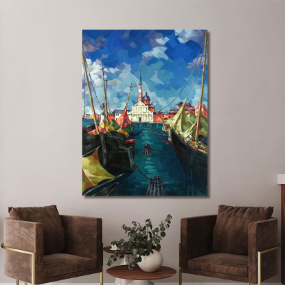 Venezia Konrad Mägi kmg31 quadro stampato su tela