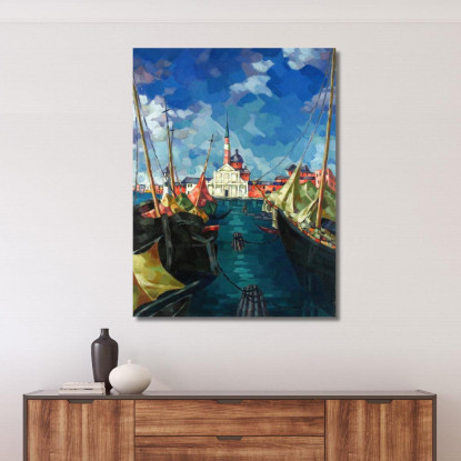 Venezia Konrad Mägi kmg31 quadro stampato su tela