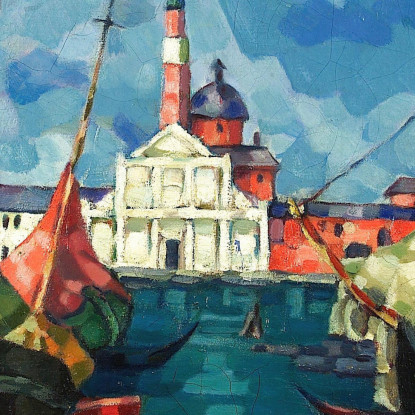 Venezia Konrad Mägi kmg31 quadro stampato su tela