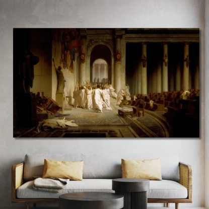 La Morte Di Cesare Jean-Léon Gérôme jlg132 quadro stampato su tela