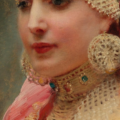 Ritratto Di Una Boiarina Konstantin Egorovich Makovsky kem7 quadro stampato su tela