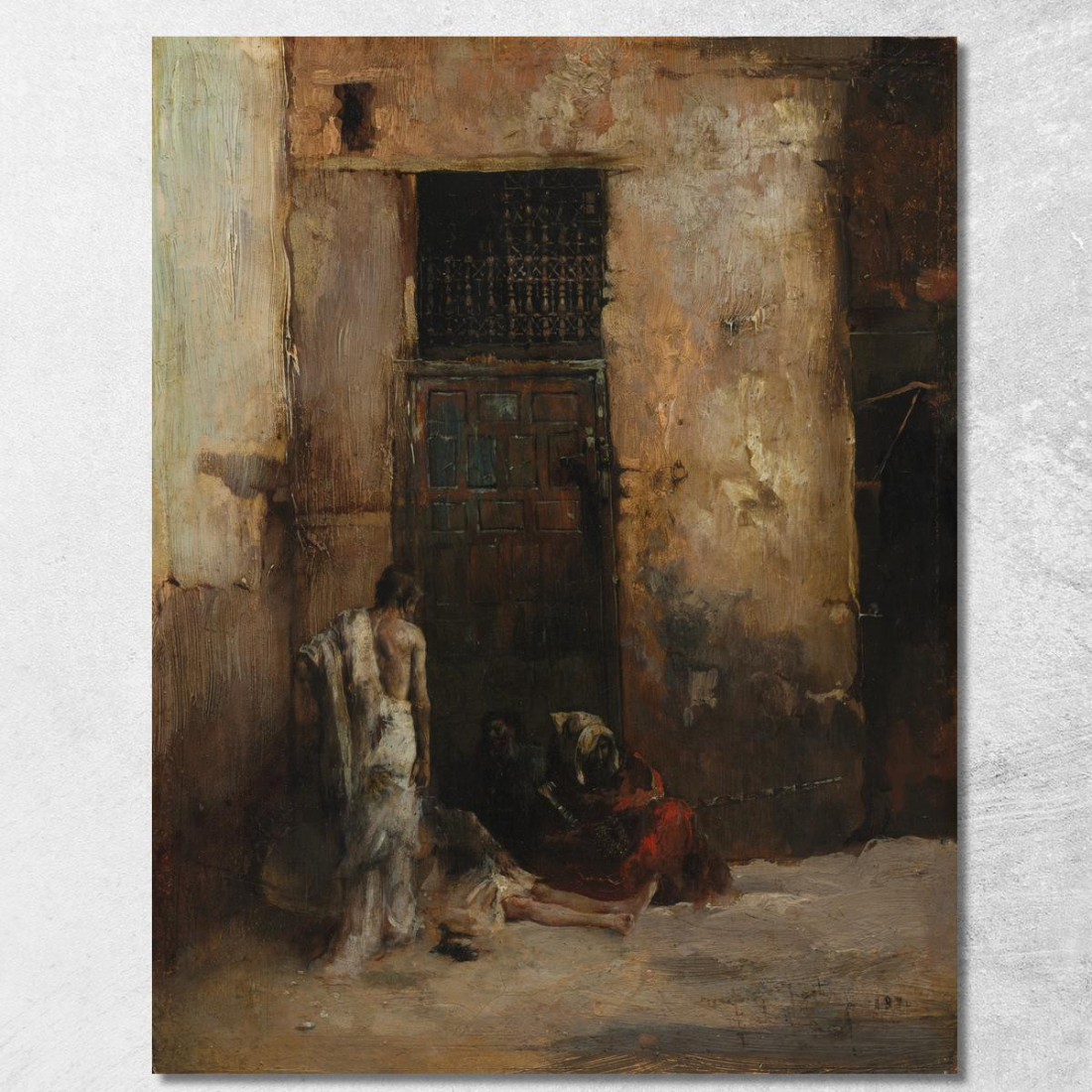 Mendicanti Davanti A Una Porta Mariano Fortuny Marsal mfm11 quadro stampato su tela Mendicanti Davanti A Una Porta Mariano Fortuny Marsal mfm11 quadro stampato su tela