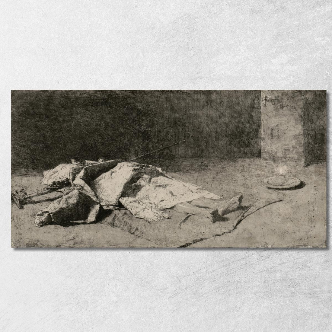 Kabyle Morto Mariano Fortuny Marsal mfm20 quadro stampato su tela Kabyle Morto Mariano Fortuny Marsal mfm20 quadro stampato su tela