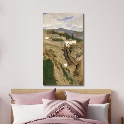 Paesaggio Di Granada Mariano Fortuny Marsal mfm21 quadro stampato su tela