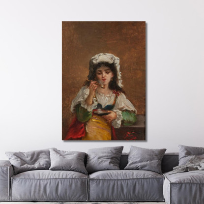 Zuppa Calda Mariano Fortuny Marsal mfm24 quadro stampato su tela