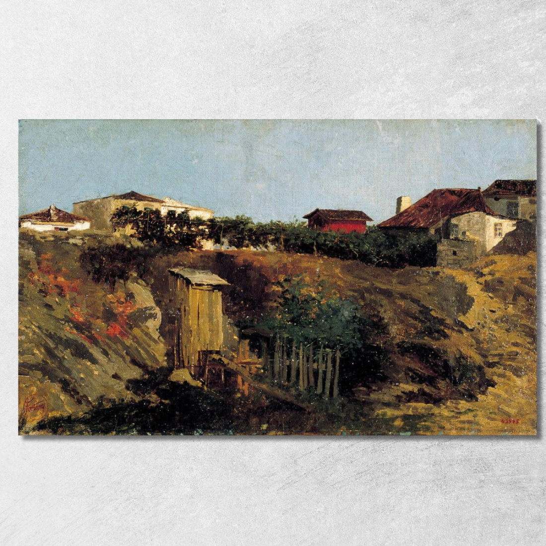Paesaggio Di Portici Mariano Fortuny Marsal mfm32 quadro stampato su tela Paesaggio Di Portici Mariano Fortuny Marsal mfm32 quadro stampato su tela