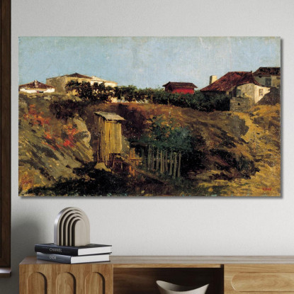 Paesaggio Di Portici Mariano Fortuny Marsal mfm32 quadro stampato su tela