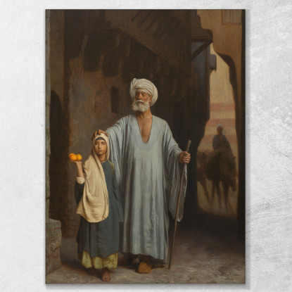 La Mano Amica Jean-Léon Gérôme jlg140 quadro stampato su tela